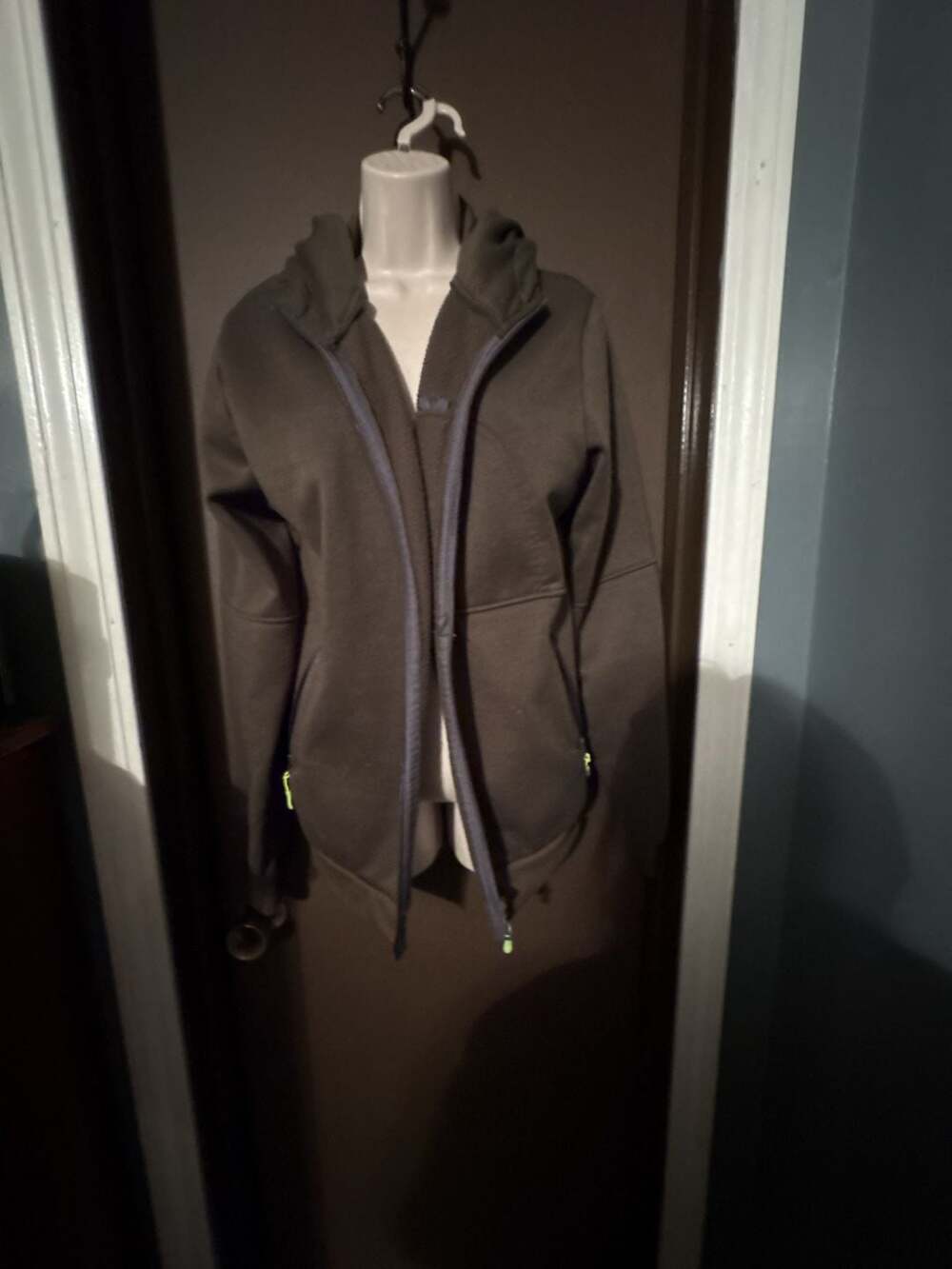 Unbranded Olive Green Fleece Full Zip Hoodie Size XXL ID